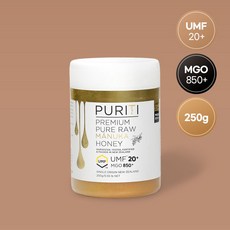 퓨리티 뉴질랜드 마누카꿀 UMF20+ MGO850 250g, 1개