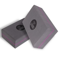 더바디시크릿 요가블럭 TPE 580g 초하드경도60 2PCS, 다크그레이
