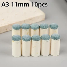 10Pcs 9/10/12/13mm 풀 큐 팁 커버 슬립 온 고무 헤드 프로텍터 케이스 교체 페럴 스누커 당구 액세서리, 03 11mm