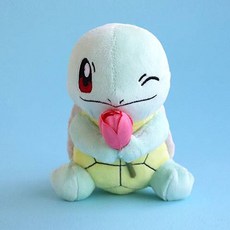 포켓몬스터 꽃을 든 꼬부기 인형, 15cm, 혼합색상, 1개