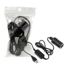 DN 시거잭 승압 케이블 USB전원 시거소켓 5V to 12V 1.2M, 1개