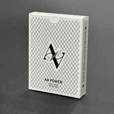 AAHM 카드 포커 사이즈, 화이트, 1세트