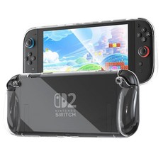 FIWWAT Switch Case for Nintendo 2 Slim Clear Protective shell with Comfortable Grip Design Soft, For Nintendo Switch 2