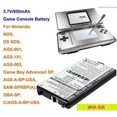 게임 콘솔 배터리 NTR-001 AGS-001 AGS-101 AGS-003 GBA-SP SAM-SPRBP(A) 용 NTR-003 BT-M12 3.7V 850mAh