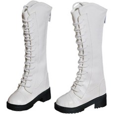 11457752 다이캐스트 수집품 미니어처 모형 피규어 부츠 1/3 스케일 여성 액션 슈즈 PU 코스튬 액세서리 리얼한 디테일 트렌디한 디자인 모델 컬렉션에 최적 화이트