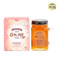 [허니원] 프리미엄 야생화 벌꿀 핸들컵 소용량, 1개, 500g