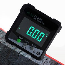 솔리드 디지털 각도계 수평계 각도기 각도측정기 4면측정 자석수평 SOL-D03, 1개