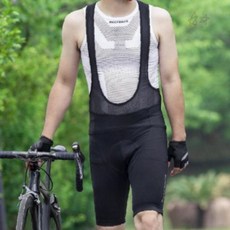 멜빵 일체형 사이클링 하의 남성 쿠션 패드 반바지 소재 통풍 메쉬 야외활동