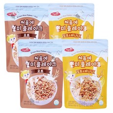 베베스트 처음에 현미 플레이크 2종 (오트+오트바나나), 100g, 2세트, 혼합맛