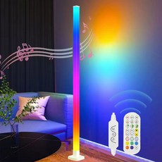 ZOZOFO LED 네온사인 무드등 인테리어 간접조명 틱톡 조명 네온바 네온폴 150cm, 화이트-5V/1A-높이150cm