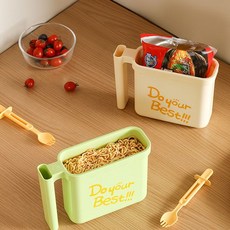 뽀글이 용기 라면기 해외 여행 식기 봉지라면 거치대, C. 혼합2개라면포크