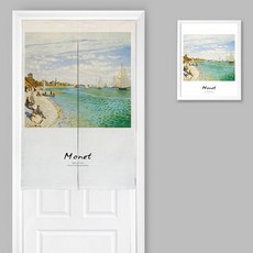 퍼니쉬 Funysh 빈티지 일러스트 파티션 커튼 양문형