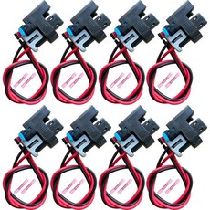 8개 세트 트럭 연료 인젝터 커넥터 피그테일 와이어 미니 델파이 멀텍 2 호환 OEM 공구 잠금장치 실 단자 WPINJ31X8 15306160, 8개 세트 트럭 연료 인젝터 커넥터 피그테일 와이어 미