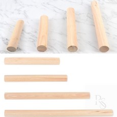 자깡몰 원목 밀대 나무 밀대 세트, 소