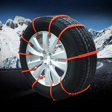 [ZIXI] 미끄럼방지 간편설치 일회용 스노우 타이어체인 자동차 타이어 케이블타이형, 50개