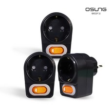 국산 절전 L자 1구 블랙 멀티탭 콘센트 어댑터, 3개, 검정, 5cm