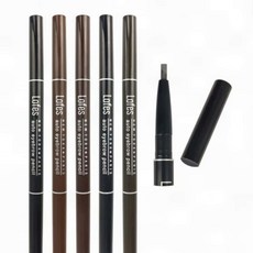 1색 12개입 눈썹 펜슬 브로우 지속형 메이크업 데일리 아이 자동 다량, 1개, 01-11호 흑색 12개입