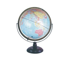 萬事捷 Fucashun MS-217ANRW 17吋立體地球儀 (木座)，清晰地圖，穩固木質底座，提升居家品味