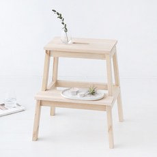 마켓비 HAN 원목스텝스툴, 아카시아