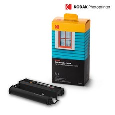 (KODAK) 도크2 PD460 D600 전용 6인치 카트리지 인화지 80매, 1개