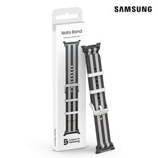 갤럭시 워치 울트라 나토 밴드 스트랩, 블랙/그레이 GP-TYL705SABBK, 1개