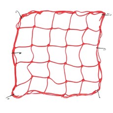 機車行李網 摩托車置物網 彈力貨物固定安全網, 紅