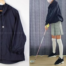 간절기 여성 칠부 점퍼 국내제작 바람막이 아노락 chr+534Lx