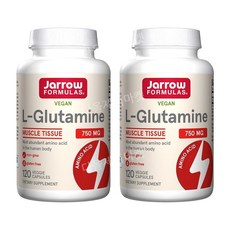 자로우포뮬러스 L-글루타민 750mg L-Glutamine 서포트 머슬 재로우글루타민, 120정, 2개
