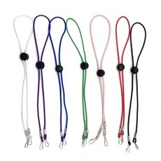 분실 방지 조절형 마스크 목걸이 스트랩 모자용 마스크스 목걸이줄 길이 조절스 패션