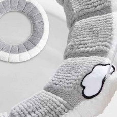 욕실변기보호 안정적인 구름 손잡이 변기 커버 흔들림 없는 변기커버