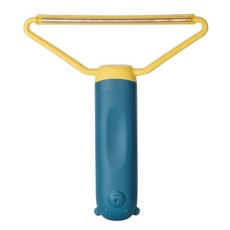 小熊除毛神器 Y型刮毛器，寵物黏毛/刮毛/除毛刷，貓狗毛髮、地毯清潔神器, 藍黃色, 1個