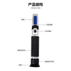ABS環保材質手持折光儀 糖度計 水果測糖儀 鹽度計 高精度甜度測試儀 切削液濃度測量儀