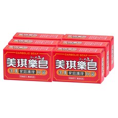 美琪藥皂 潔膚抑菌 經典配方, 6個, 100g