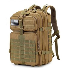 戶外戰術背包 超大容量 迷彩防水 運動突擊背包 露營登山雙肩包 加厚版高品質戰術後背包, 叢數迷彩,50l