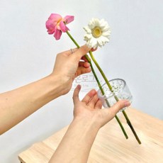 가온로그 꽃꽂이 침봉 거치대 대형 침봉꽂이