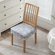 호환 꽃 프린트 의자 시트 커버 탈착식 세탁 가능 방진 신축성 스판덱스 다이닝 룸 덮개를 씌운 의자 쿠션, 01 Seat Cover, 05 17