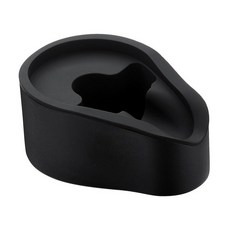 Normcore 포타필터 홀더 탬핑 스테이션 실리콘 에스프레소 홀더 탬퍼 스탠드가 있는 304 스테인리스 스틸 58mm 머신 포타필터에 적합 블랙 110292, Black, 1개