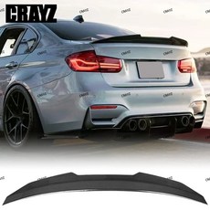 BMW 3시리즈 F30 F35 F80 M3 뒷 트렁크 스포일러 13-19년 호환, 미가공