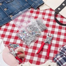 똑딱이 단추 펀치 의류 수선 리폼 재봉 도구 옷 수예 공예용품 3종, 1개, 단추펀치세트 - 03