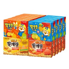 빙그레 뽀로로와친구들 플레인 65g+치즈 65g+미니꽃게랑 오리지널 40g+치즈버거 40g