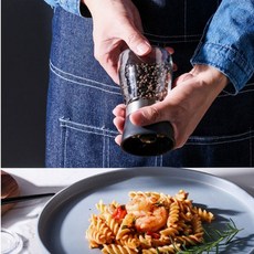 풍미를 올리는 소금 통후추 깨 등 즉석에서 갈아먹는 시즈닝 그라인더 2P, 1개