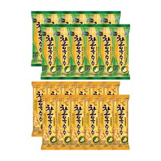 롯데 찰옥수수 샌드 아이스크림 2종 혼합구성 찰옥수수맛 카라멜콘맛, 1세트, 3.36L