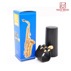 위고뮤직 L75 소프 알토 테너 색소폰 가죽 리가춰 하드러버용, 소프라노용, 1개