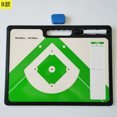 야구 작전판 보드 선발라인업 플레이트 보드판 배구 챔피언, 1개, 휴대용 야구 전술판-B형