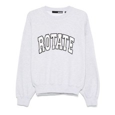 로테이트비르거크리스텐슨 로고 자수 크루 넥 스웨트셔츠