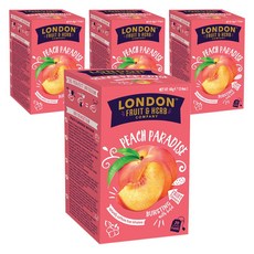 London Fruit & Herb 피치 파라다이스티, 4개, 2g, 20개입