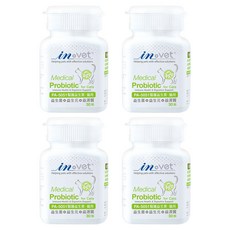 in-vet 貓用醫療級益生菌 PA-5051 益生菌 30顆, 4個, 維持免疫皮膚腸胃保健