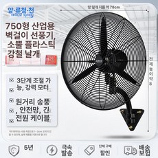 벽걸이 대형선풍기 산업용 공업용 업소용 저소음, FS-75 C, 기본 색상