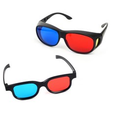 유아 초등 과학 체험 실험 교구 적청 3D 글래스 영화관 입체 안경 쓰리디 동영상 고글 입체경 에너글리프, 일반형