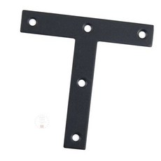 MN 평철 120x120x2T 흑색 T자 21mm 철물T자평철